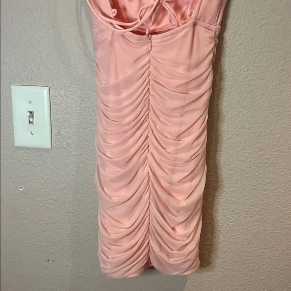 Lucy in The Sky Women’s Mesh Corset Dress in Light Pink Size XXS - Picture 8 of 11